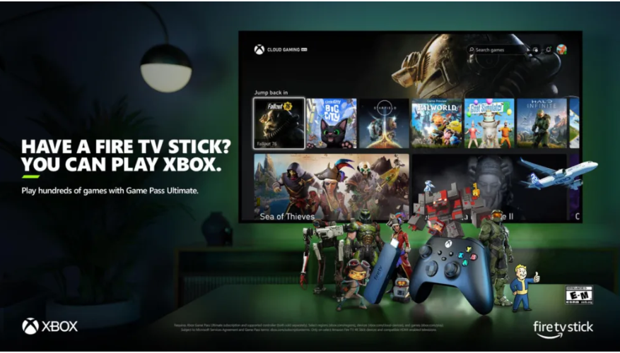 Xbox Gaming llega a Amazon Fire TV provocando una revolución en la industria del videojuego.
